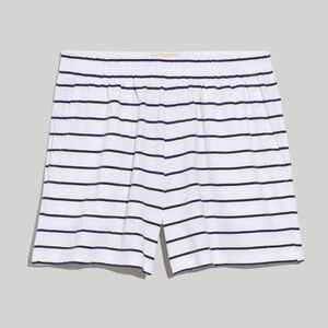 Madewell • NWT • Pull-On Seamed Shorts in Stripe